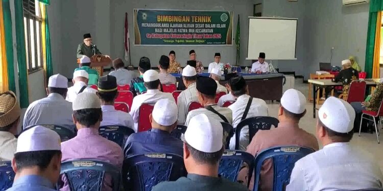 FOTO: DIAN/MATA KALTENG - Bimtek Tanggulangi Ajaran Sesat yang digelar MUI Kotim.