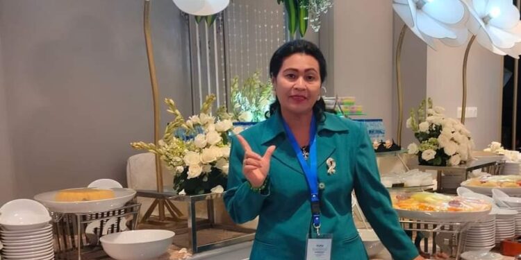 FOTO: MATAKALTENG - Anggota DPRD Kabupaten Gunung Mas Rayaniatie Djangkan.