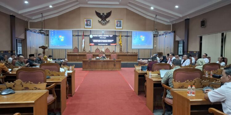 Foto: DIAN/MATA KALTENG - Rapat kerja komisi III dalam rangka peningkatan pelayanan kesehatan Rumah Sakit Dokter Murjani Sampit, 6 November 2024.