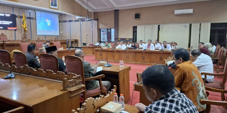 Foto: DIAN/MATA KALTENG - Rapat kerja komisi III dalam rangka peningkatan pelayaran kesehatan Rumah Sakit Dokter Murjani Sampit, 6 November 2024.