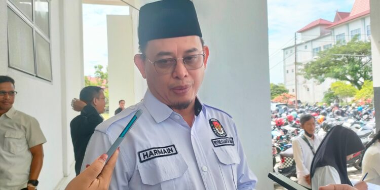 FOTO: MATAKALTENG - Harmain Ibrohim, Anggota Komisi Pemilihan Umum (KPU) Kalimantan Tengah Divisi Sosialisasi, Pendidikan Pemilih, Partisipasi Masyarakat, dan Sumber Daya Manusia (SDM).