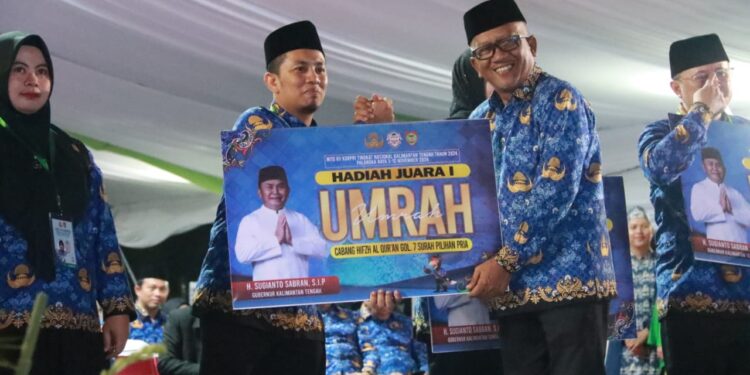 FOTO: MATAKALTENG - Penutupan Musabaqah Tilawatil Quran (MTQ) VII KORPRI Tingkat Nasional.