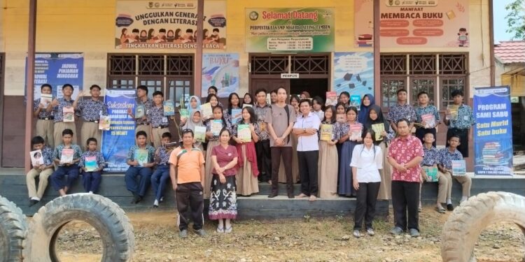 Foto: IST/MATA KALTENG - Suasana perpustakaan SMPN 1 Suling Tambun.