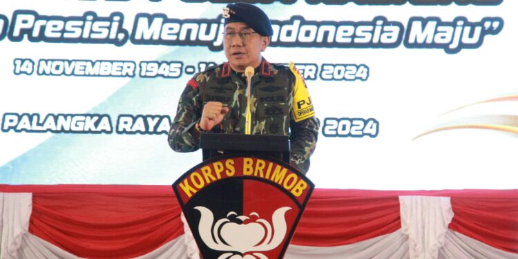 FOTO: MATAKALTENG - Kapolda Kalteng, Irjen Pol Djoko Poerwanto, pada saat menyampaikan sambutan.