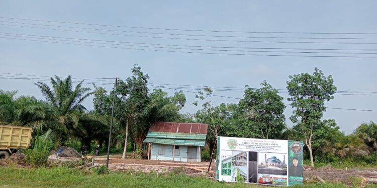 Foto: IST/MATA KALTENG - Lokasi yang akan dibangun yayasan pondok pesantren Darul Iftah Hasani Sampit.