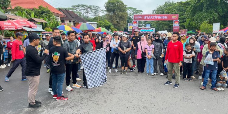Foto: DIAN/MATA KALTENG - Jalan sehat KPU dalam rangka Pilkada Kotim 2024, 17 November 2024.