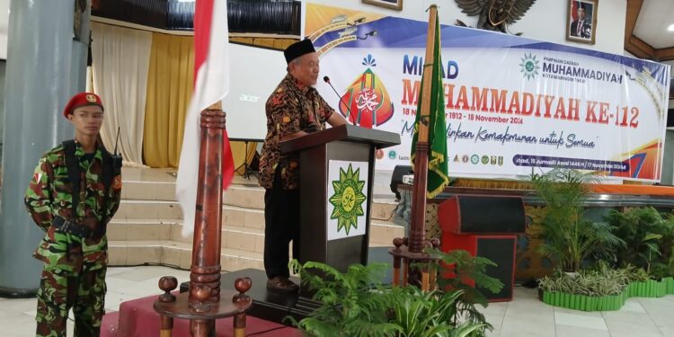 Foto: DIAN/MATA KALTENG - Penceramah dari Majelis Tarjih Tabligh PP, DR.Syakir Jamaludin, MA dalam rangka Milad Muhammadiyah di Kotim, 17 November 2024.