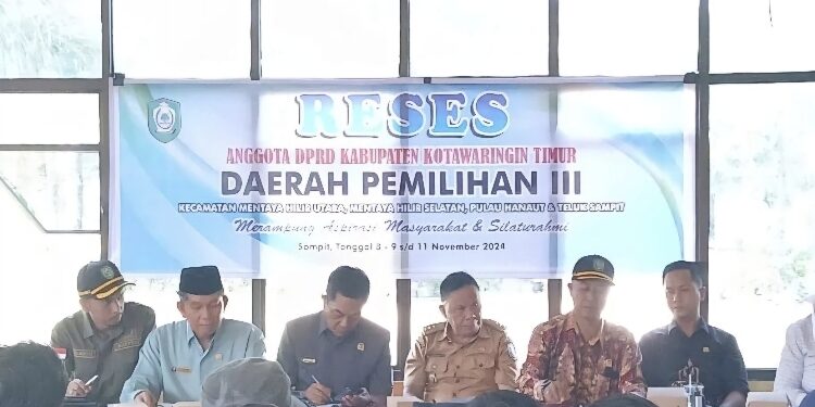 FOTO: IST/MATA KALTENG - Kegiatan reses Anggota DPRD Kotim Dapil II belum lama ini.