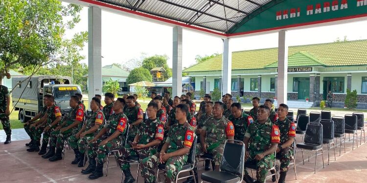 FOTO: IST/MATAKALTENG - Suasana Kegiatan pembinaan tata ruang wilayah pertahanan darat, di Aula Makodim 1019/Katingan.