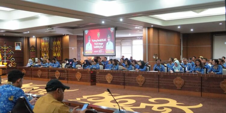 FOTO: MATAKALTENG - Sosialisasi Peraturan Menteri Dalam Negeri Nomor 7 Tahun 2024 dan Asistensi Penyusunan Penilaian Indeks Pengelolaan Aset (IPA).