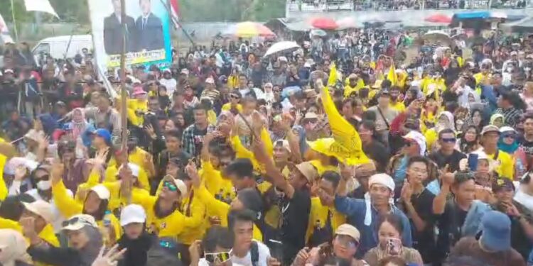 FOTO: MATAKALTENG - Gelaran Kampanye Akbar Paslon Nomor 3 Eddy-Tanto.