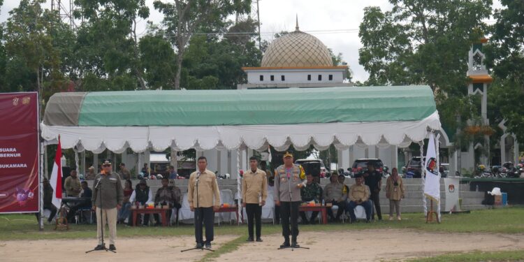 Foto : AKH MATAKALTENG - Apel kesiapsiagaan KPU Sukamara.