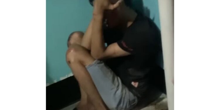 FOTO: IST/MATAKALTENG - Potongan vidio yang memperlihatkan Ansori diduga usai mengalami penganiayaan sebelum meninggal.