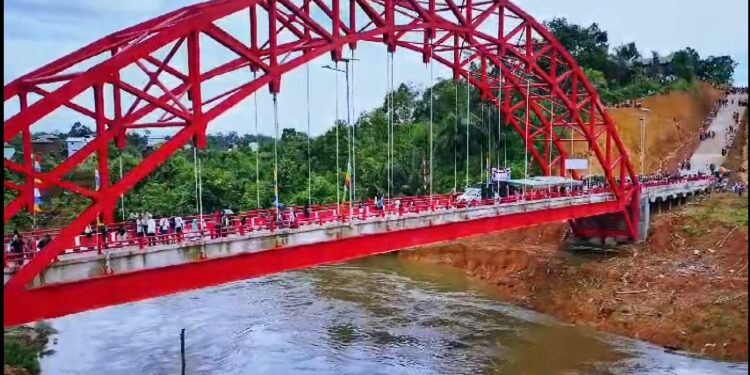 FOTO: IST/MATAKALTENG - Jembatan Manjul yang berada di Desa Tumbang Manjul, Kabupaten Seruyan.
