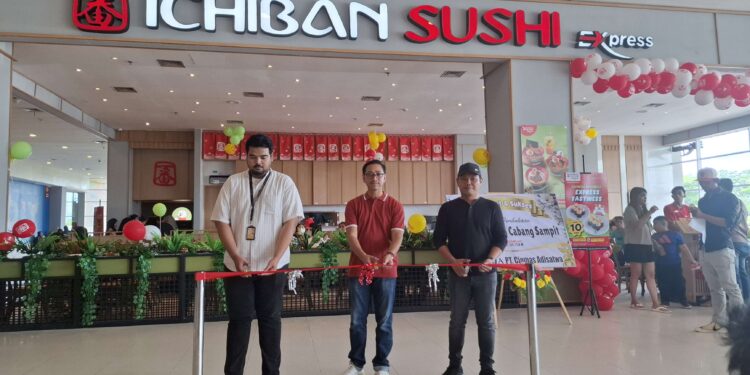 Foto: DIAN/MATA KALTENG - Grand opening Ichiban Sushi di Citimall Sampit, 27 November 2024.