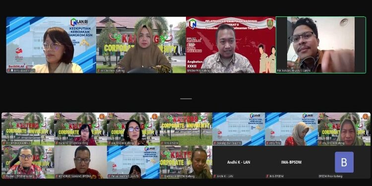 FOTO: IST/MATAKALTENG - Kepala BPSDM Kalimantan Tengah menyampaikan paparan.