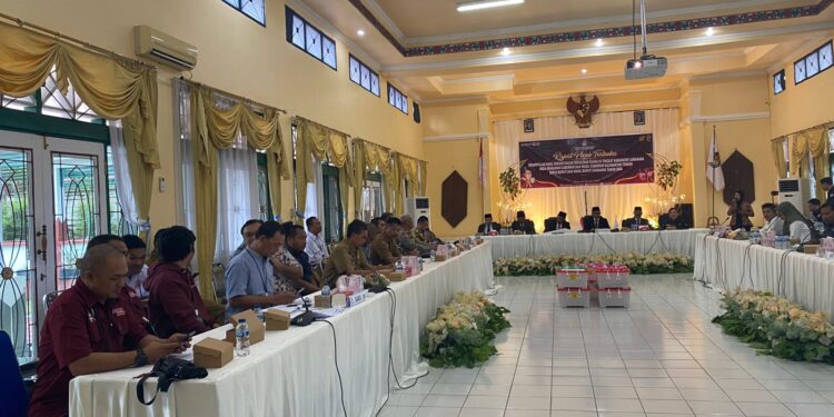 Foto : AKH/MATAKALTENG - Pleno Terbuka Rekapitulasi Perhitungan Perolehan Suara Pilkada Serentak di aula DPRD Sukamara.
