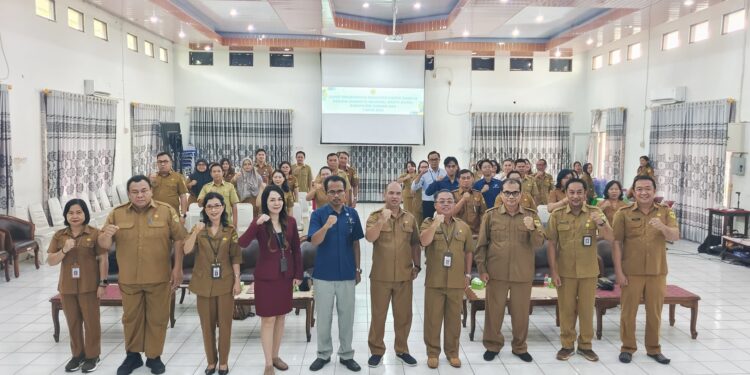 FOTO : BAPPERIDA GUMAS/MATA KALTENG - Suasana rapat analisis PDRB yang dihadiri sejumlah perangkat daerah dan instansi vertikal, di aula kantor bapperida setempat, Selasa, 3 Desember 2024.