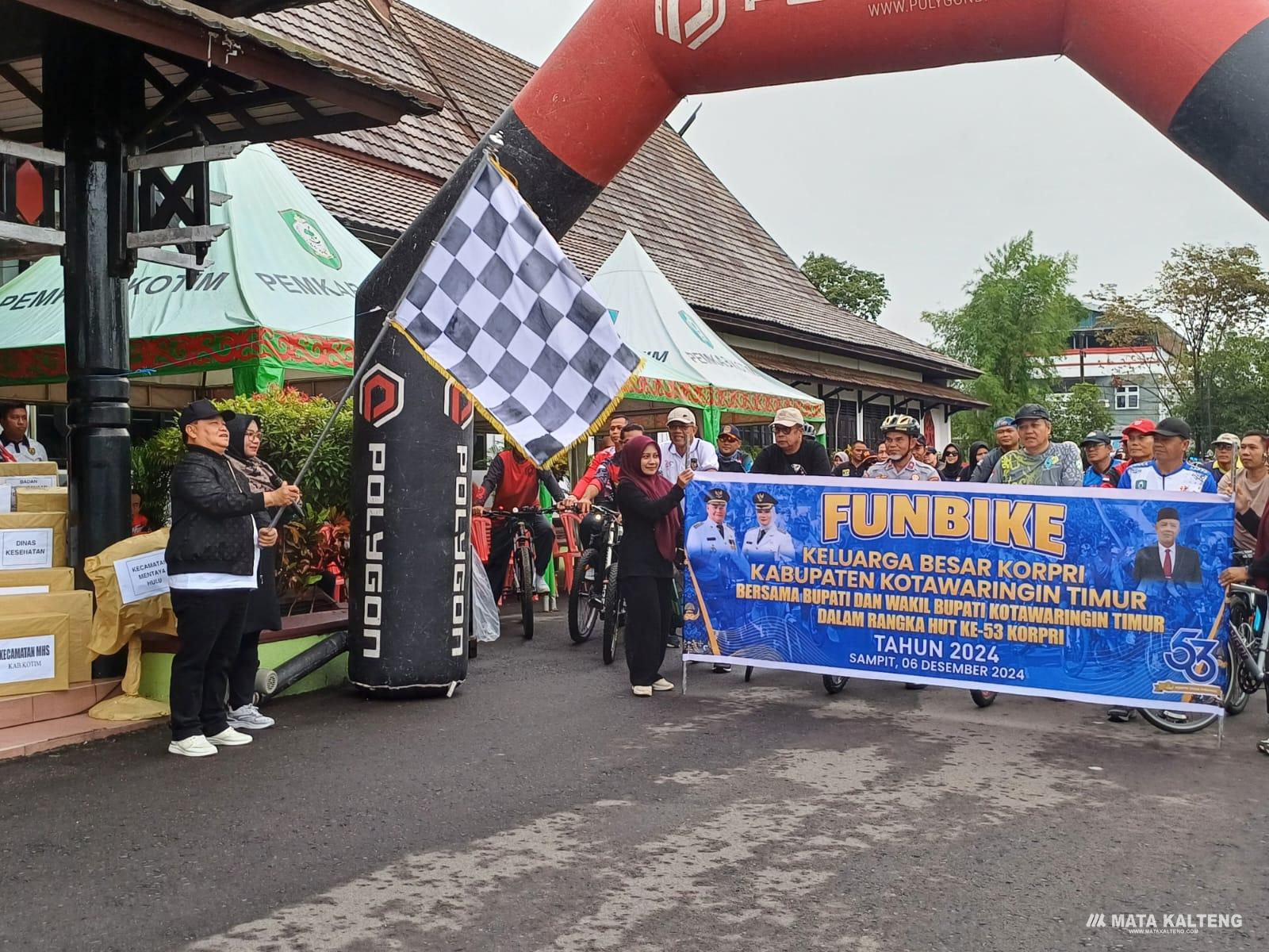 Peringati Hari KOPRI, Pemkab Kotim Gelar Fun Bike