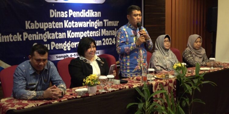 Foto:DIAN/MATA KALTENG - Bimtek pengembangan manajerial guru penggerak di Kabupaten Kotim.