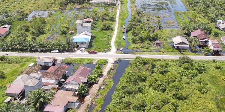 FOTO: IST/MATA KALTENG - Kondisi banjir di Kecamatan Mentaya Hilir Selatan.