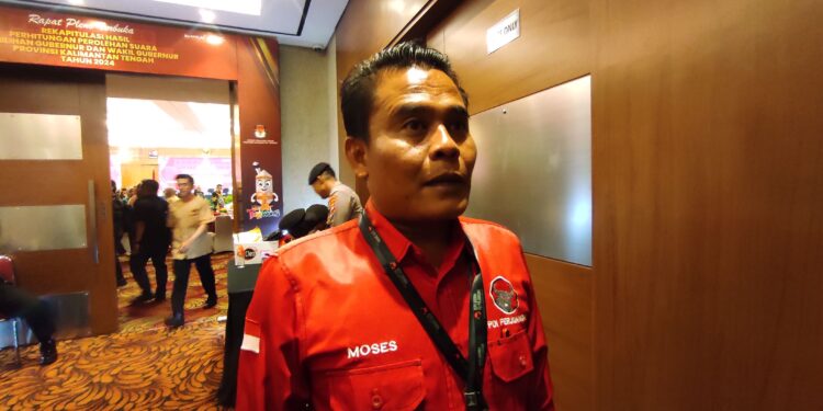 Foto: MATAKALTENG - Moses Agus Puwono, Saksi Paslon Pasangan Nadalsyah Koyem - Supian Hadi