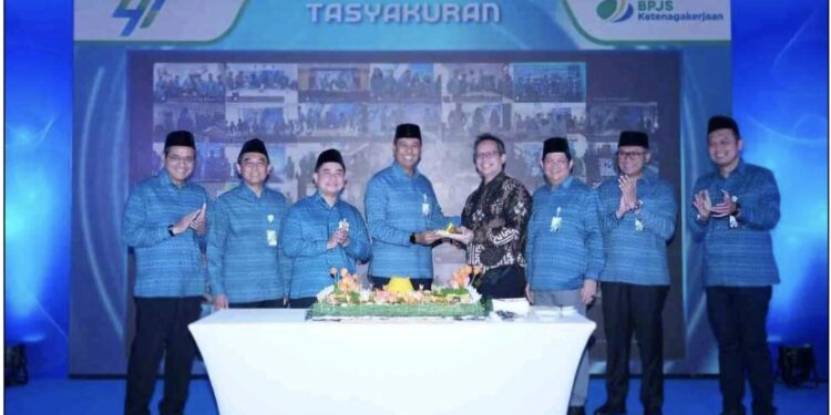 Foto: IST/MATA KALTENG - Peringatan HUT ke-47 BPJS Ketenagakerjaan belum lama ini.