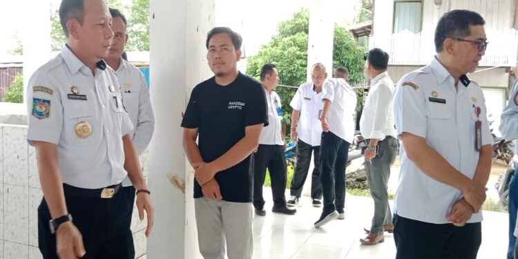 FOTO: IST/MATAKALTENG - Pj Bupati Katingan Sutoyo, saat kegiatan peresmian Bangunan Pasar Tumbang Samba, Kecamatan Katingan Tengah.