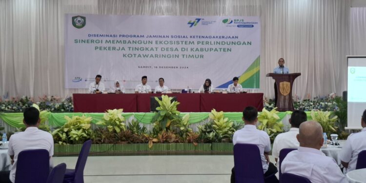 Foto: DIAN/MATA KALTENG - Diseminasi program jaminan sosial ketenagakerjaan, pekerja tingkat desa di Kotim, 18 Desember 2024.