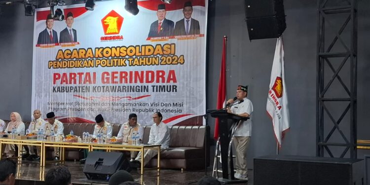 Foto: IST/MATA KALTENG - Konsolidasi pendidikan politik yang dilaksanakan Gerindra kabupaten Kotim.