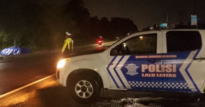 FOTO: MATAKALTENG - Personel Satlantas Polresta Palangka Raya, pada saat melakukan patroli.