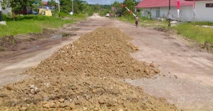 FOTO : DPU GUMAS/MATA KALTENG - Salah satu jalan dalam Kota Kuala Kurun yakni AIS Nasution, yang diperbaiki pada tahun 2024, belum lama ini.