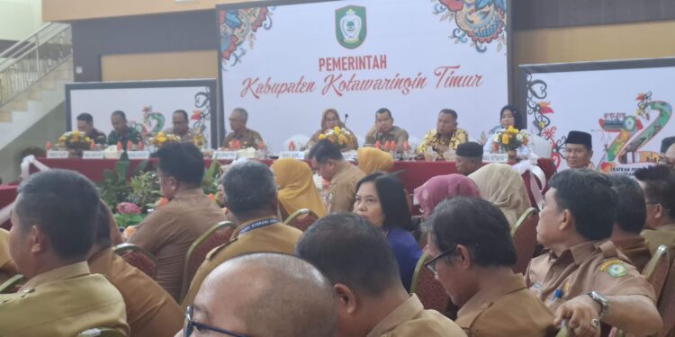 Foto:DIAN/MATA KALTENG - Rapat akhir tahun pembangunan Kabupaten Kotim 2024 belum lama ini.