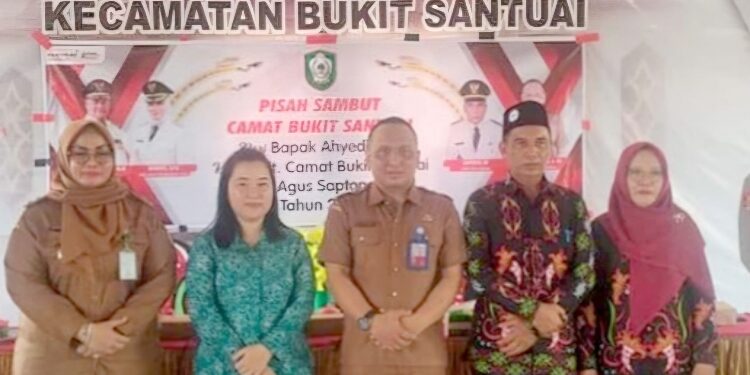 FOTO: MATA KALTENG - Sertijab Camat Bukit Santuai Kotim.