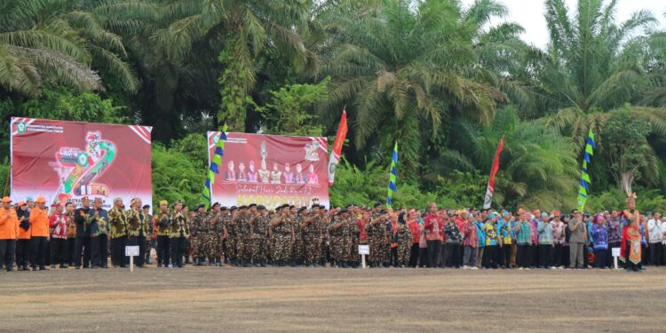Foto:IST/MATA KALTENG - Perayaan HUT Kotim ke 72 di Kecamatan Telaga Antang, 7 Januari 2024.