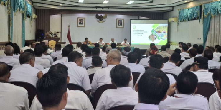 Foto: DIAN/MATA KALTENG - Rapat koordinasi penyiapan areal untuk pengembangan lahan jagung, 15 Januari 2025.