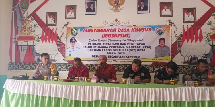FOTO: IST/MATAKALTENG- Musdesus Desa Patai.