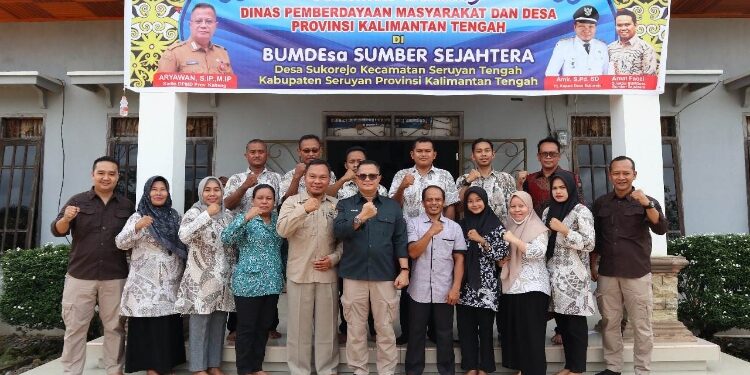 FOTO: IST/MATAKALTENG - Koordinasi Dinas PMD terkait Program Makan Bergizi Gratis di Desa Sukorejo, Kecamatan Seruyan Tengah, Kabupaten Katingan.