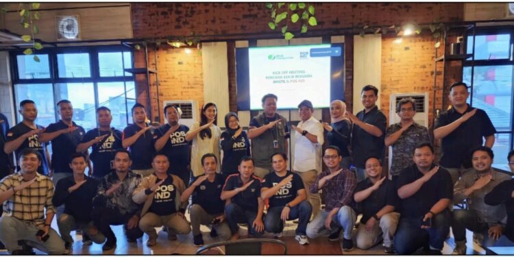 Foto: IST/MATA KALTENG - Pertemuan kerjasama BPJS Ketenagakerjaan Sampit dan PT Pos Indonesia belum lama ini.