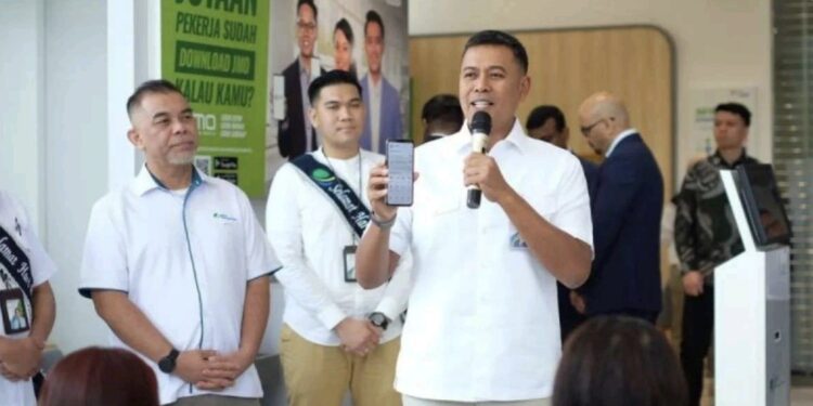 Foto: IST/MATA KALTENG - Sosialisasi diskon 50% iuran BPJS Ketenagakerjaan.