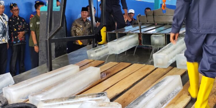 Foto:DOK/MATA KALTENG - Pabrik es yang berada di Desa Sei Ijum Raya Kecamatan Mentaya Hilir Selatan.