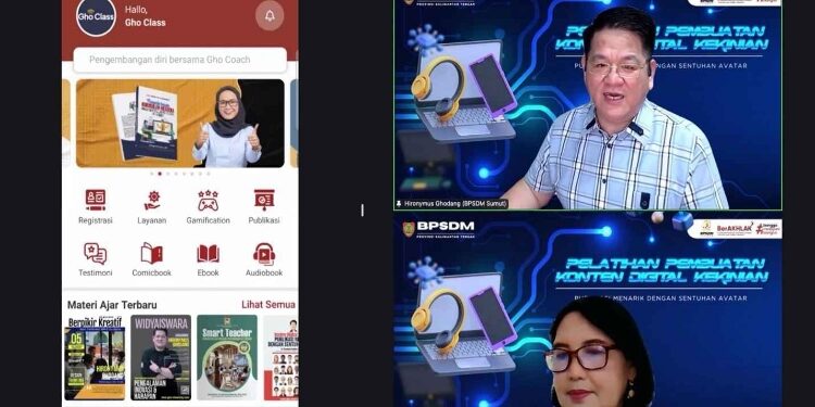 FOTO: IST/MATAKALTENG - Pelatihan Pembuatan Konten Digital Kekinian Publikasi Menarik dengan Sentuhan Avatar.