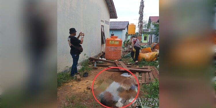 FOTO: IST/MATAKALTENG- Nampak korban tersengat listrik saat tekapar di tanah. Senin, 10 Februari 2025 lalu.
