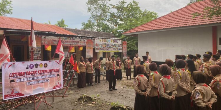 Foto: IST/MATA KALTENG - Latihan kepemimpinan Kwarran Baamang.