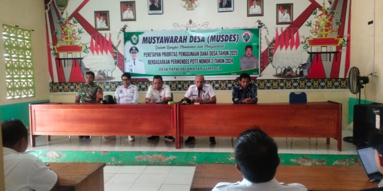 FOTO: IST/MATAKALTENG- Musdes Desa Patai. Rabu, 26 Februari 2025.