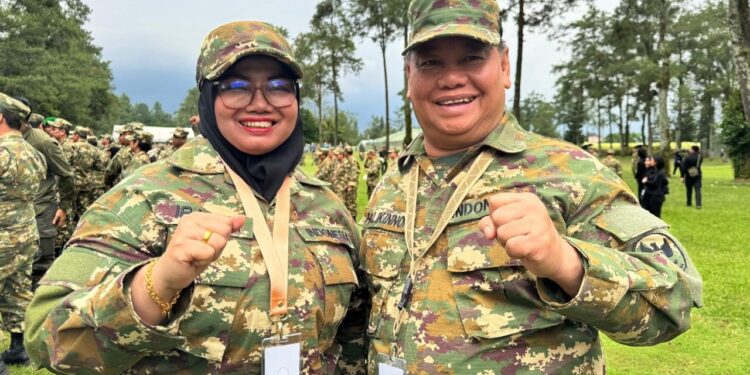 Foto:IST/MATA KALTENG - Bupati Kotim Halikinnor dan Wakil Bupati Kotim Irawati saat mengikuti retret pelatihan kepala dan wakil kepala daerah di Magelang.