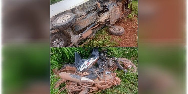 FOTO: IST/MATAKALTENG - Kondisi kendaraan laka lantas yang terjadi di Cempaka Mulia Barat. Selasa, 4 Maret 2025.