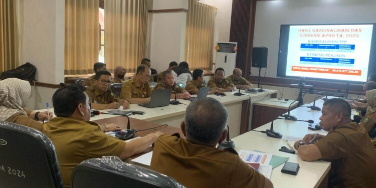 Foto: IST/MATA KALTENG - Rapat pemantapan efisiensi anggaran Pemerintah Daerah Kotim, 4 Maret 2025.