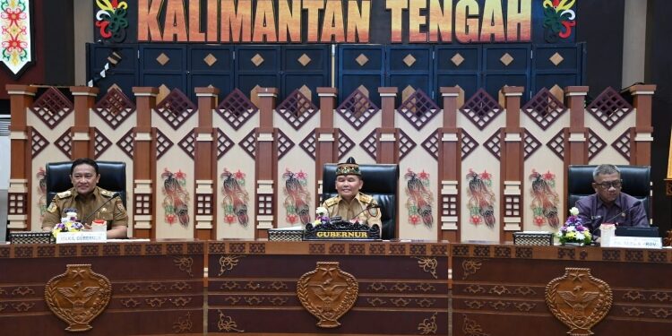 FOTO: IST/MATAKALTENG - Gubernur Kalimantan Tengah, H Agustiar Sabran saat memimpin rapat koordinasi.
