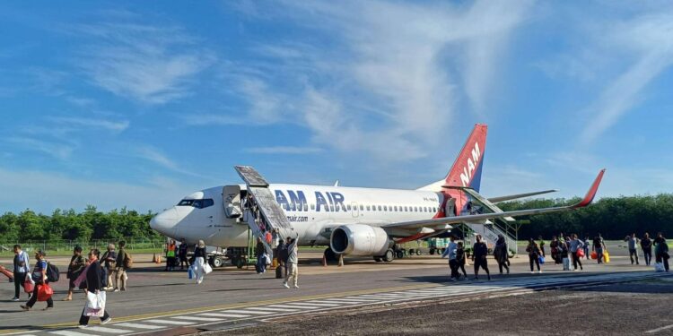 FOTO: IST/MATAKALTENG - Suasa di Bandara H. Asan Sampit.